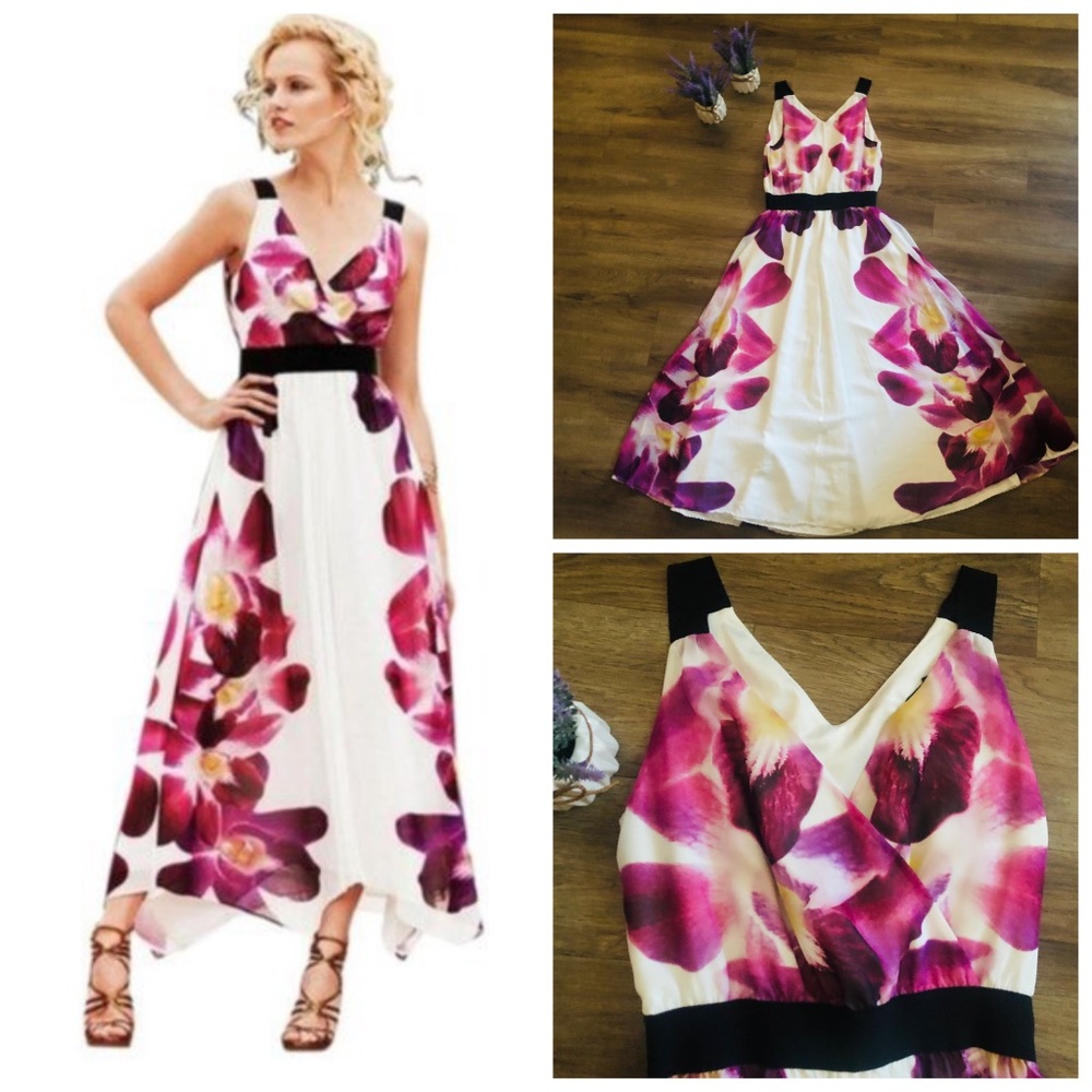 Express Floral Orchid maxi Dress.